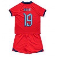 England Mason Mount #19 Replika babykläder Bortaställ Barn VM 2022 Kortärmad (+ korta byxor)